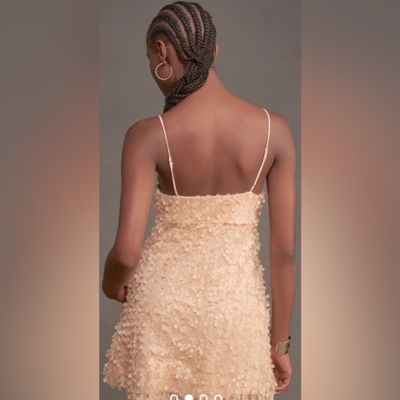 Anthropologie 3D Floral Embellished Mini Dress - NWT - Picture 3 of 9